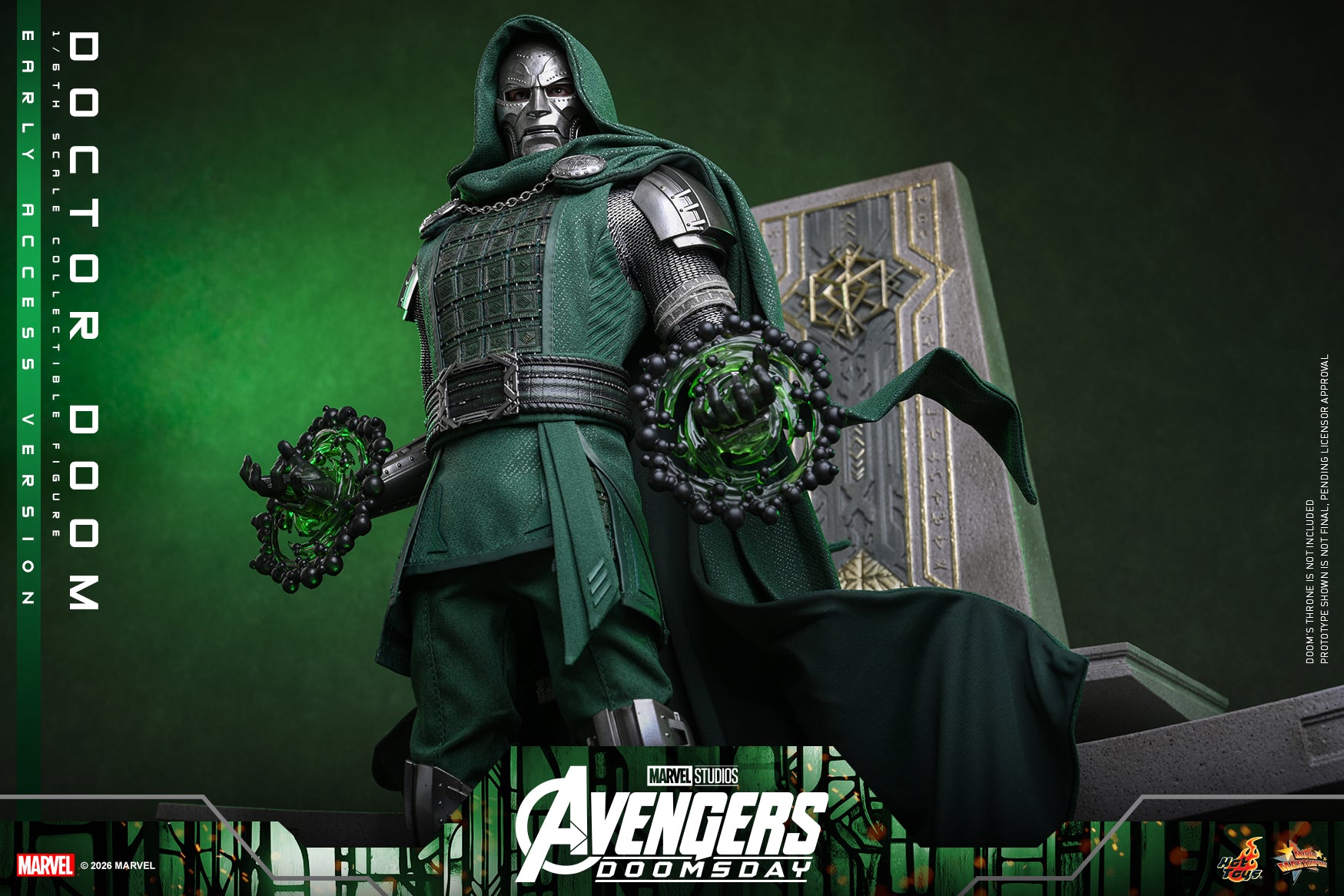 [Pre-Order] MMS906B – Avengers: Doomsday - 1/6th scale Doctor Doom (Early Access Version) Collectible Figure (Special Edition) - ActionCity