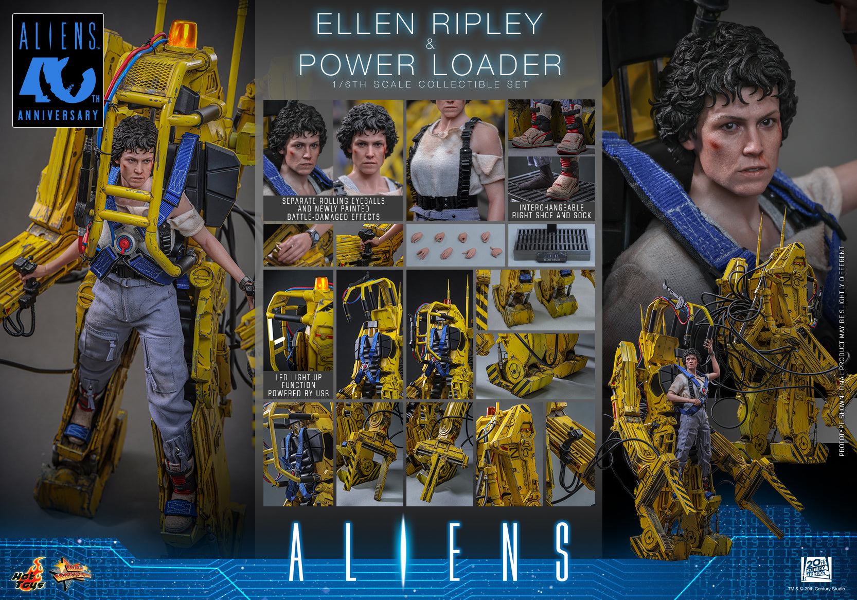 [Pre-Order] MMS923 – Aliens - 1/6th scale Ellen Ripley and Power Loader Collectible Set