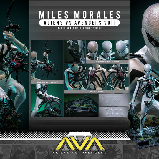 CMS027 - Aliens Vs. Avengers - 1/6th scale Miles Morales (Aliens Vs. Avengers Suit) Collectible Figure [Hot Toys Exclusive]