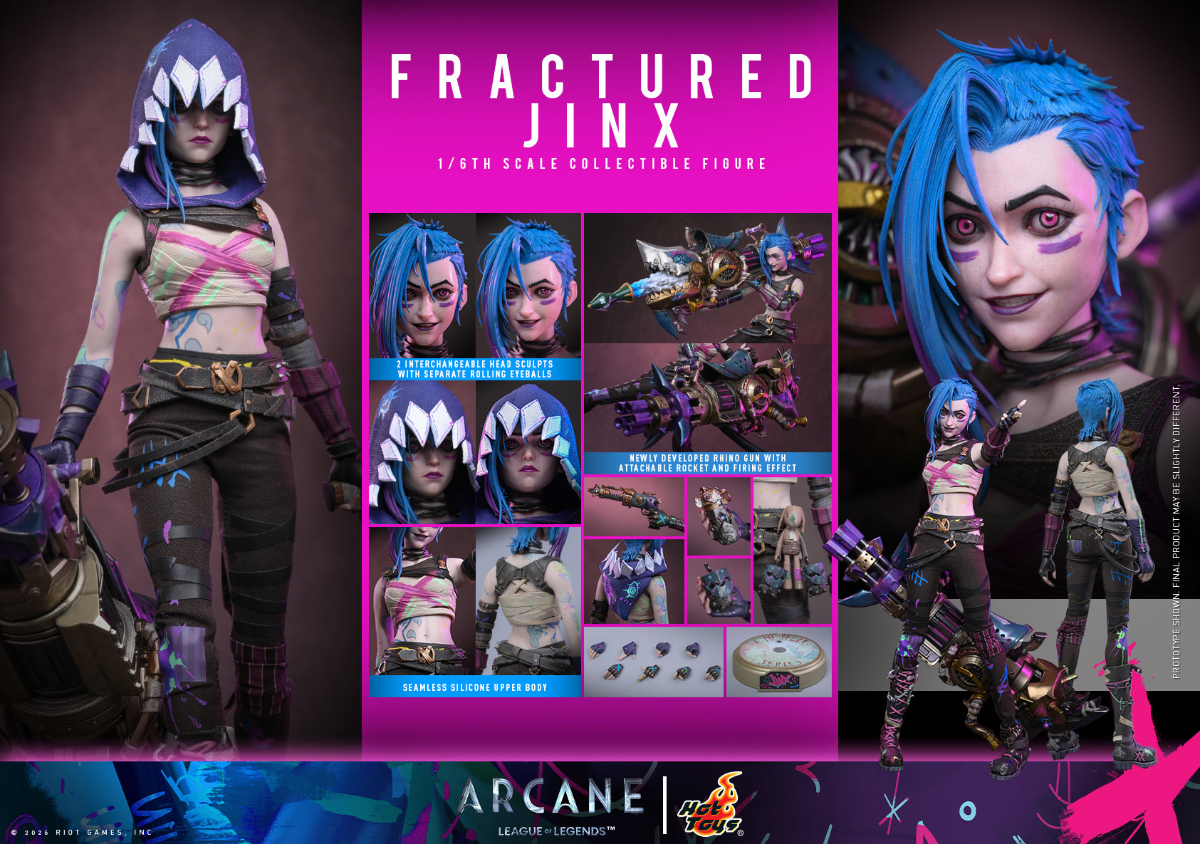 Pre-Order] TMS183 – Arcane - 1/6th scale Fractured Jinx