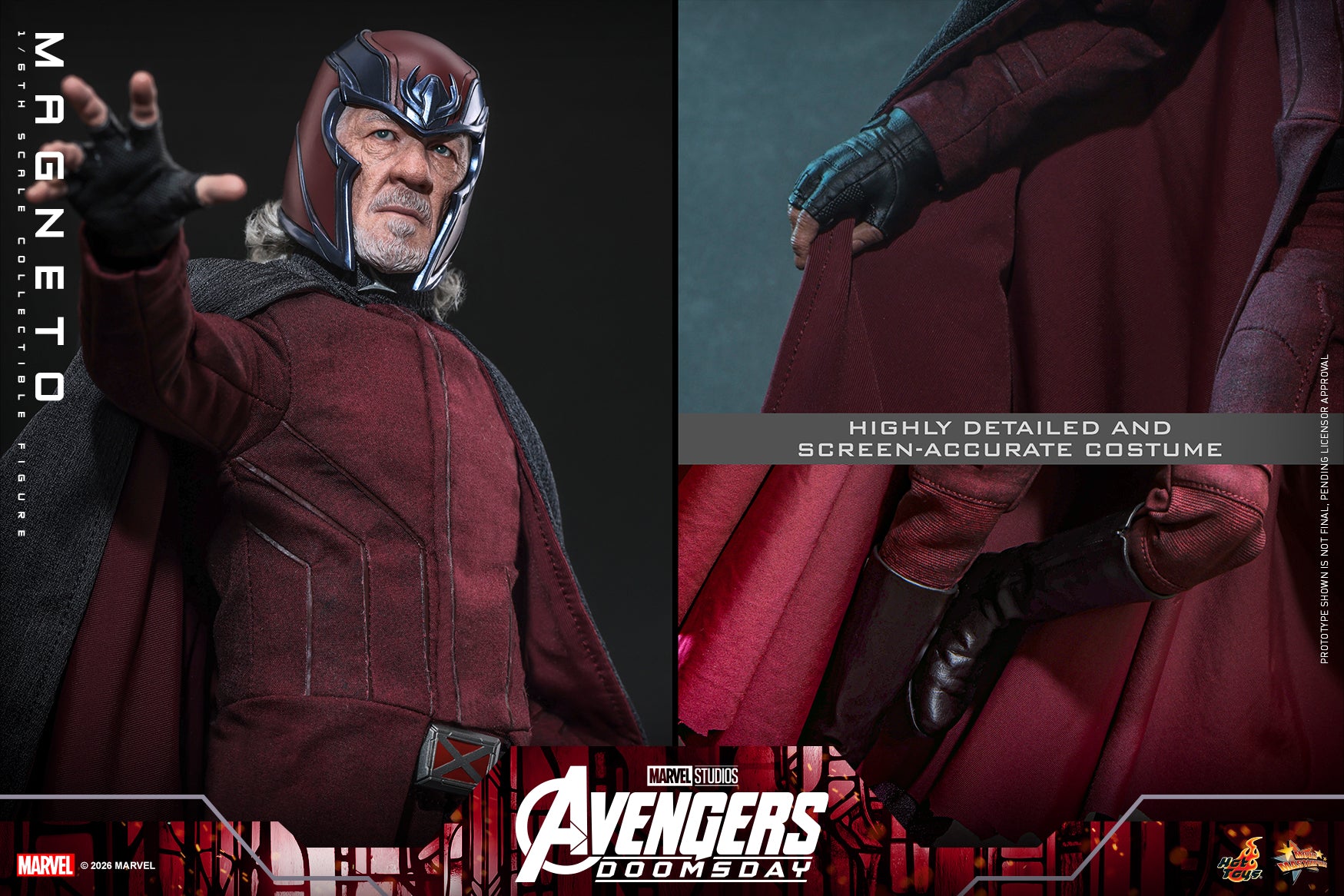 [Pre-Order] MMS912B - Avengers: Doomsday - 1/6th scale Magneto Collectible Figure (Special Edition) - ActionCity