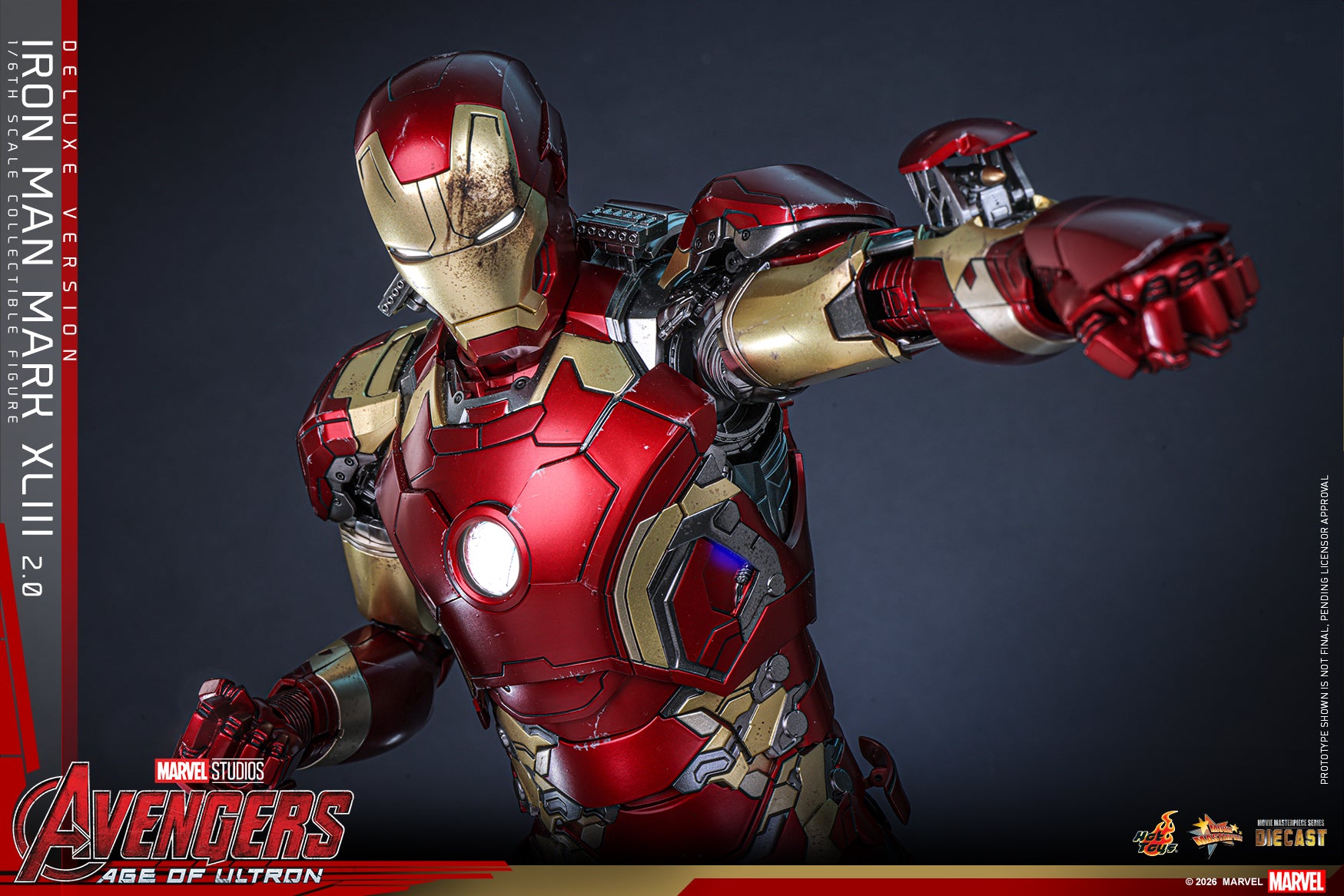 [Pre-Order] MMS866D81 – Avengers Age of Ultron - 1/6th scale Iron Man Mark XLIII (2.0) Collectible Figure (Deluxe Version) - ActionCity