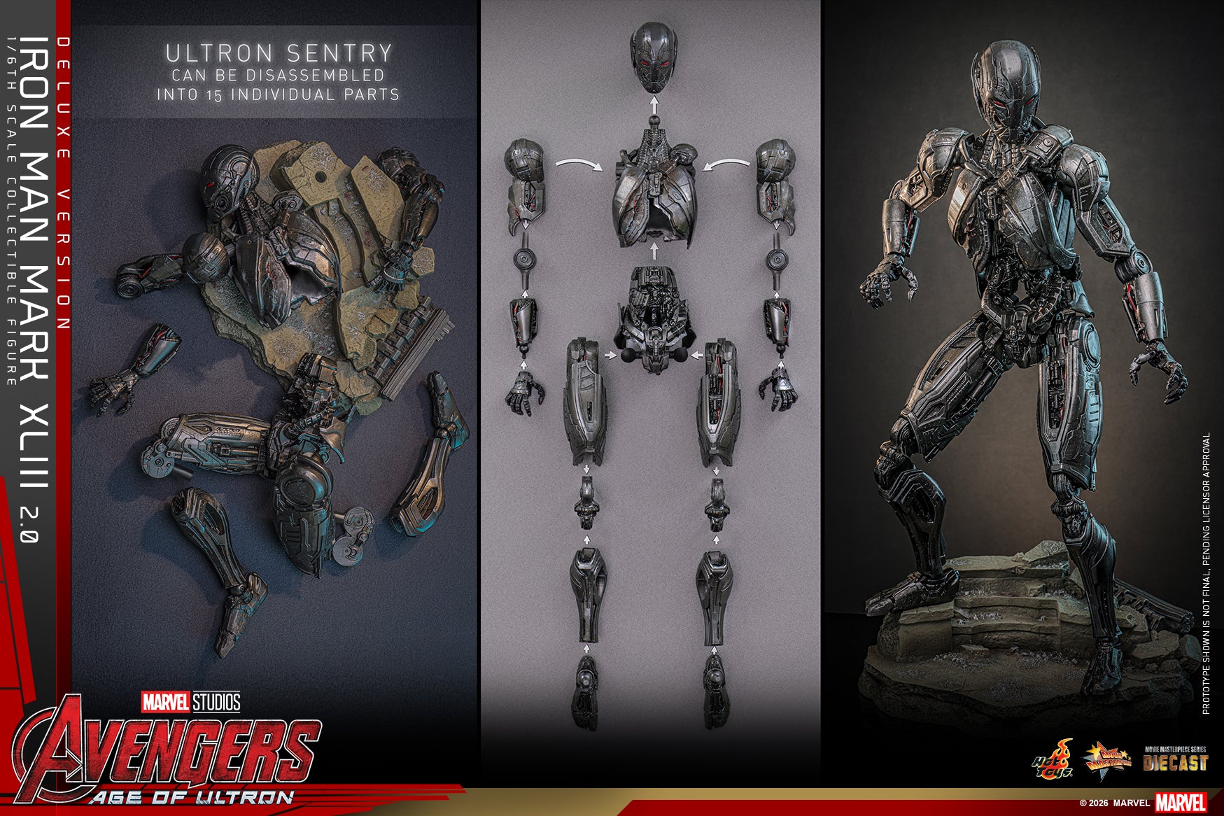 [Pre-Order] MMS866D81 – Avengers Age of Ultron - 1/6th scale Iron Man Mark XLIII (2.0) Collectible Figure (Deluxe Version) - ActionCity