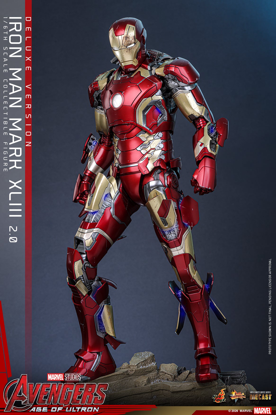 [Pre-Order] MMS866D81 – Avengers Age of Ultron - 1/6th scale Iron Man Mark XLIII (2.0) Collectible Figure (Deluxe Version) - ActionCity