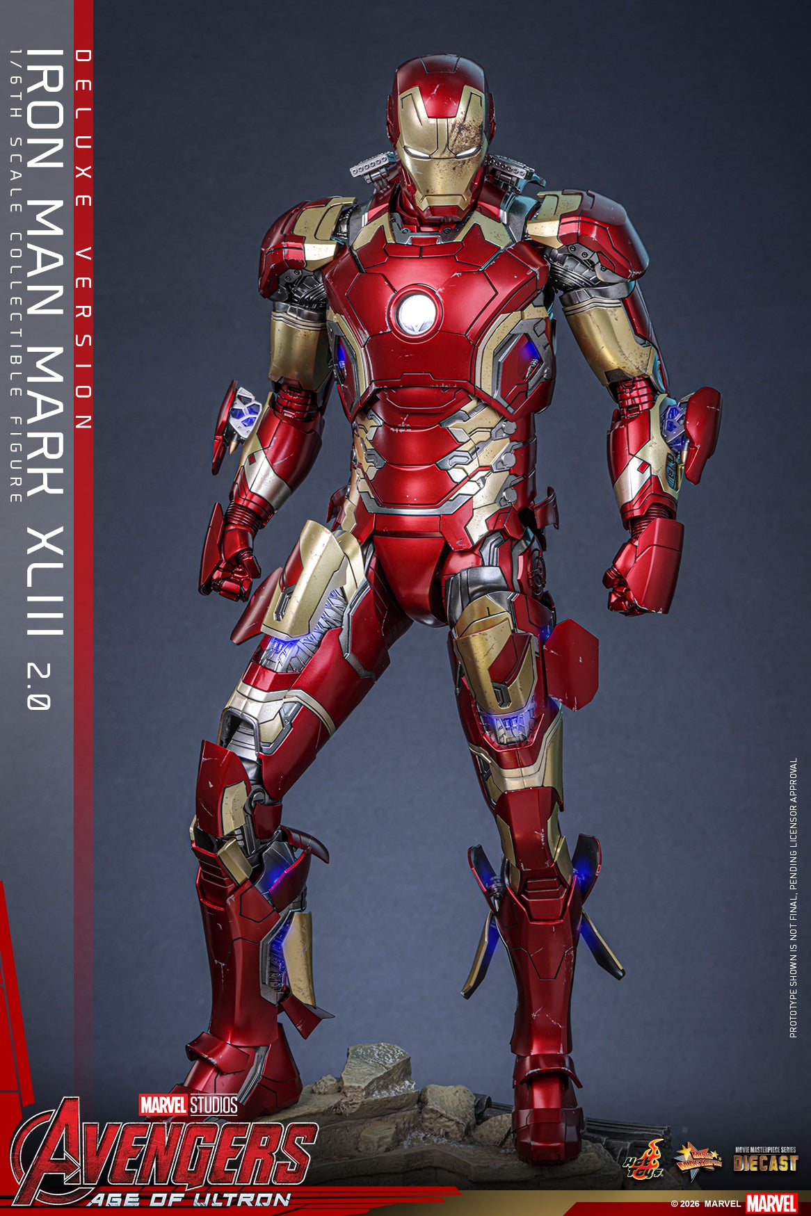 [Pre-Order] MMS866D81 – Avengers Age of Ultron - 1/6th scale Iron Man Mark XLIII (2.0) Collectible Figure (Deluxe Version) - ActionCity