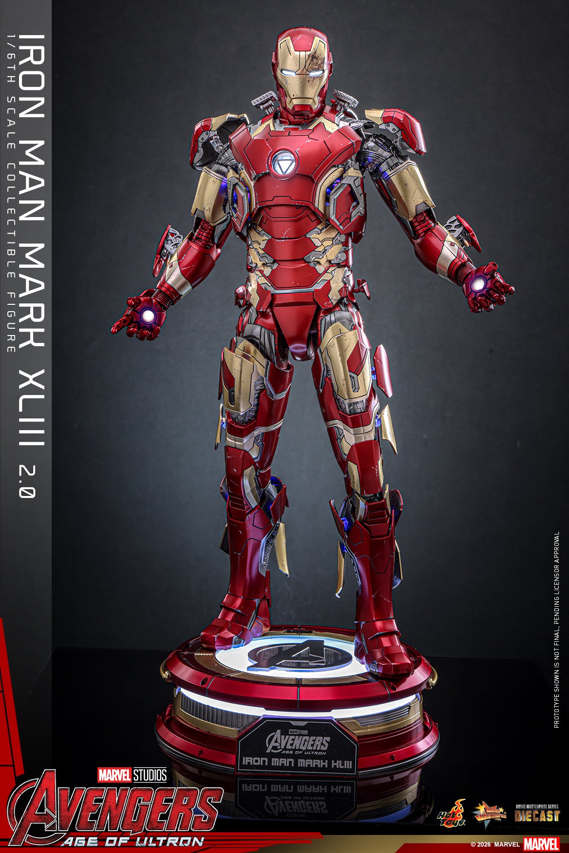 [Pre-Order] MMS865D80 – Avengers Age of Ultron - 1/6th scale Iron Man Mark XLIII (2.0) Collectible Figure - ActionCity