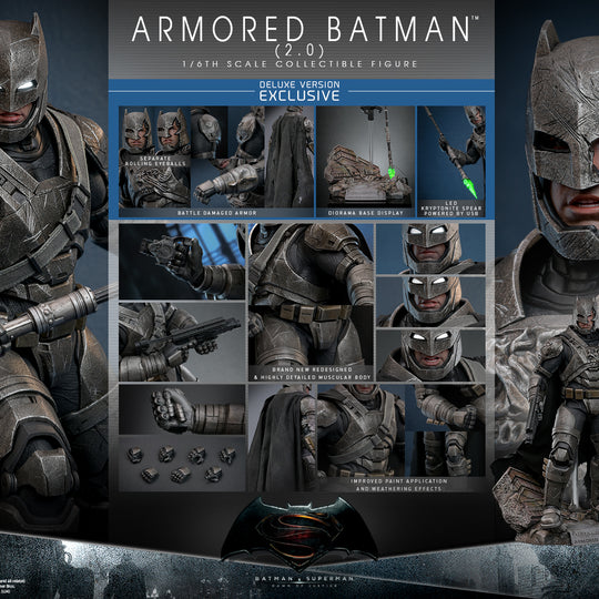 MMS743D63 - Batman v Superman: Dawn of Justice -1/6th scale Armored Batman (2.0) Collectible Figure (Deluxe Version)