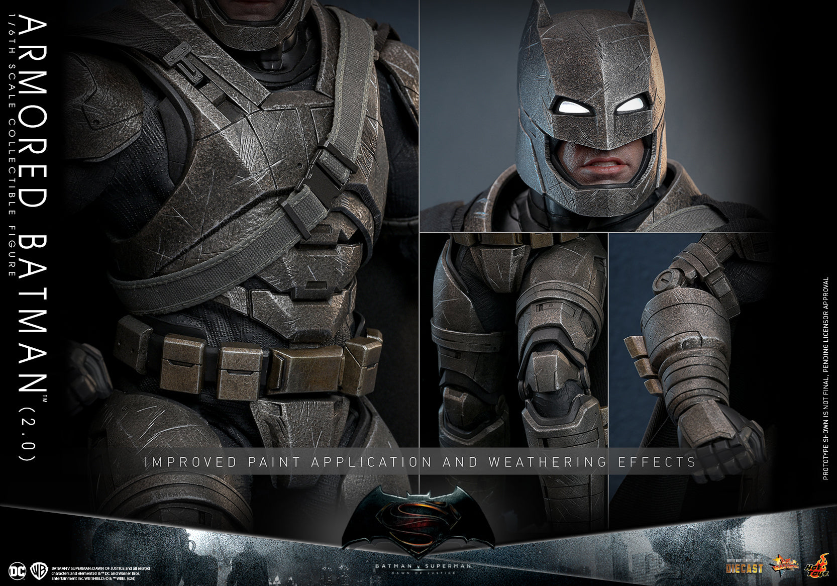 MMS742D62 - Batman v Superman: Dawn of Justice - 1/6th scale Armored Batman (2.0) Collectible Figure - ActionCity