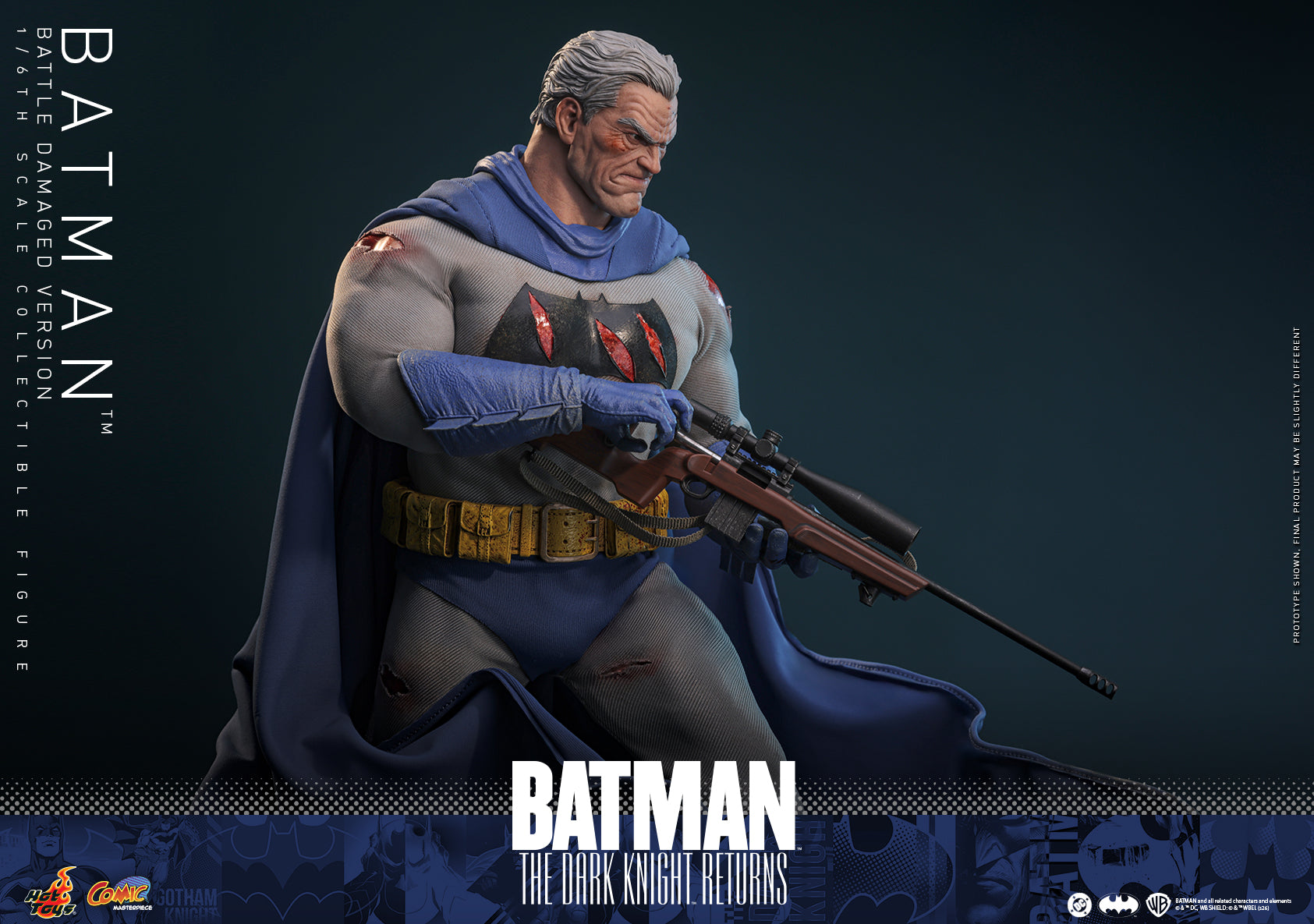 [Pre-Order] CMS031 – Batman: The Dark Knight™ Returns - 1/6th scale Batman™ (Battle Damaged Version) Collectible Figure - ActionCity