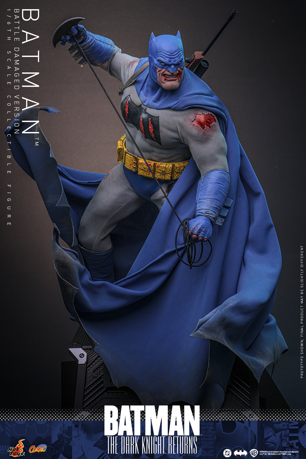 [Pre-Order] CMS031 – Batman: The Dark Knight™ Returns - 1/6th scale Batman™ (Battle Damaged Version) Collectible Figure - ActionCity