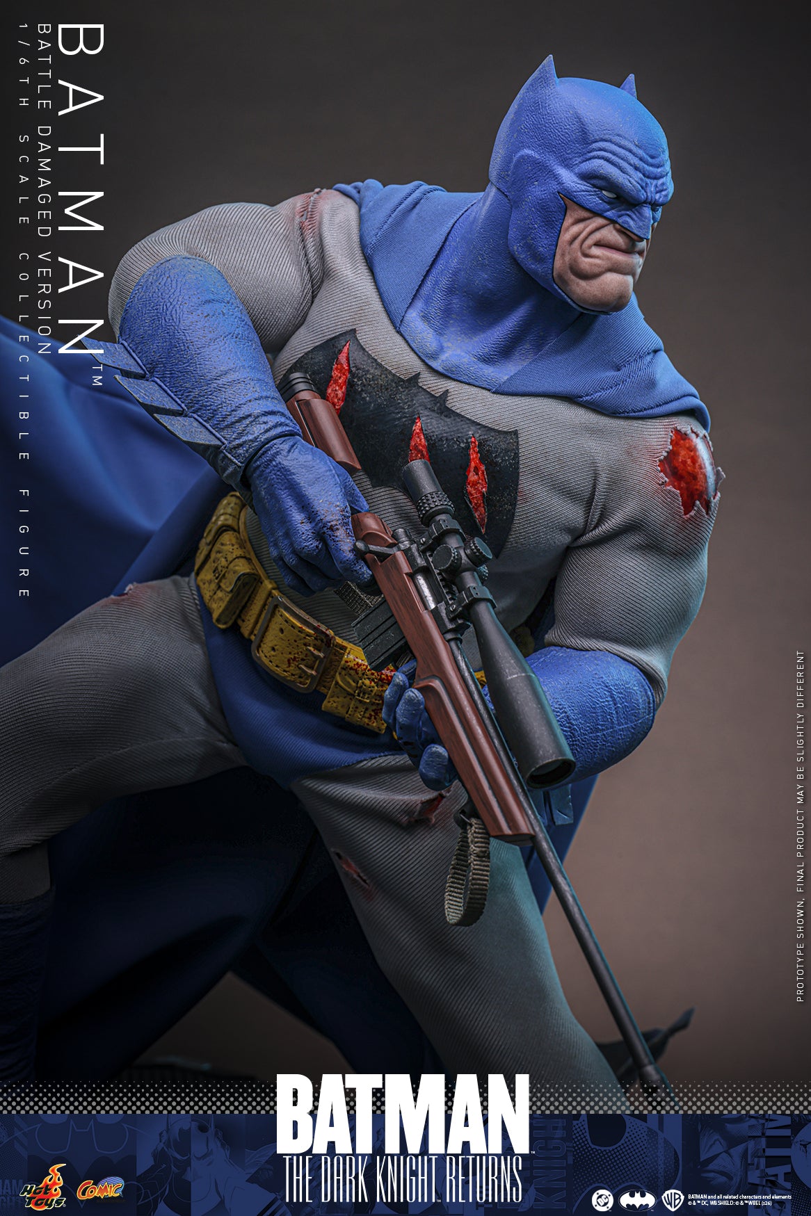 [Pre-Order] CMS031 – Batman: The Dark Knight™ Returns - 1/6th scale Batman™ (Battle Damaged Version) Collectible Figure - ActionCity