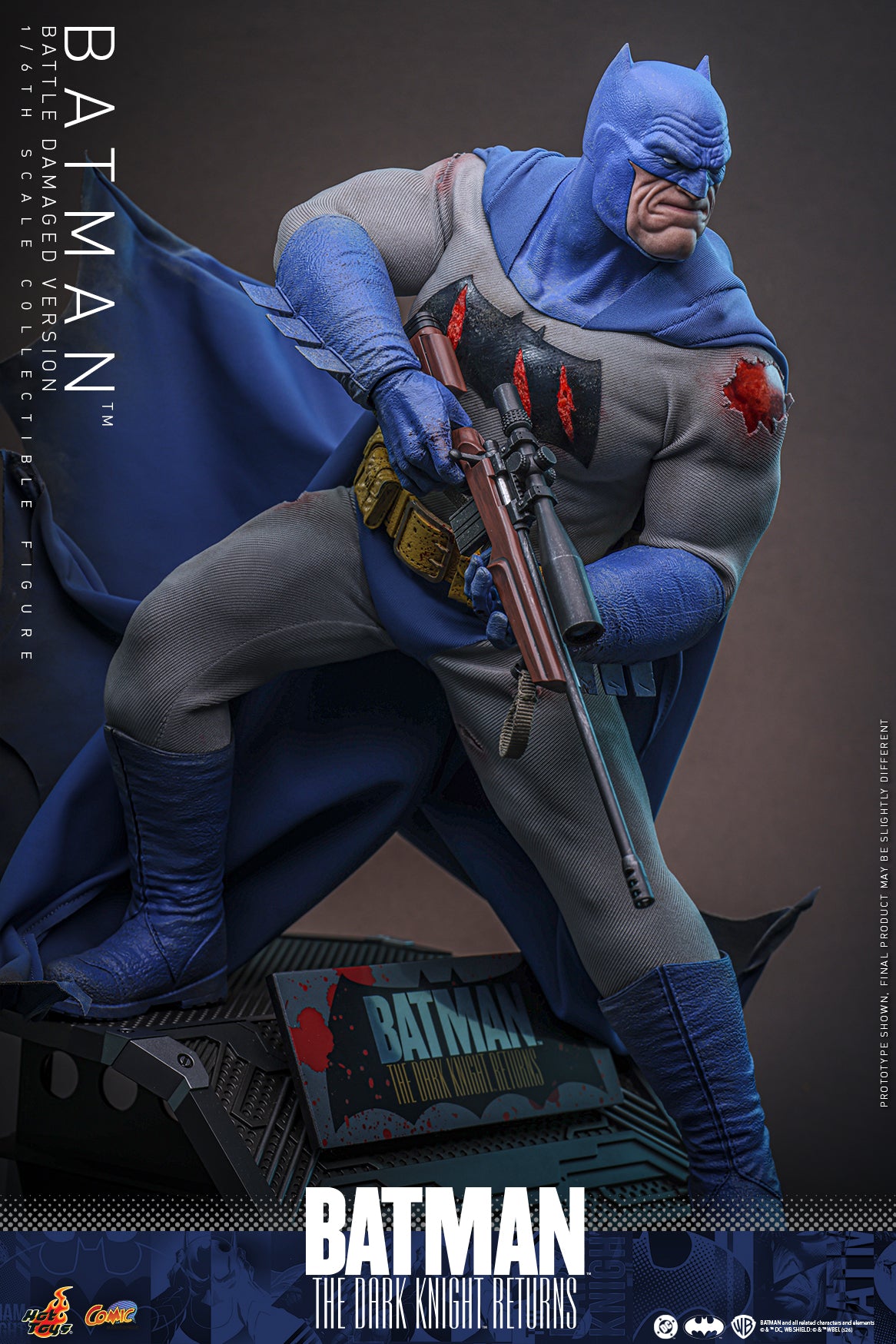 [Pre-Order] CMS031 – Batman: The Dark Knight™ Returns - 1/6th scale Batman™ (Battle Damaged Version) Collectible Figure - ActionCity