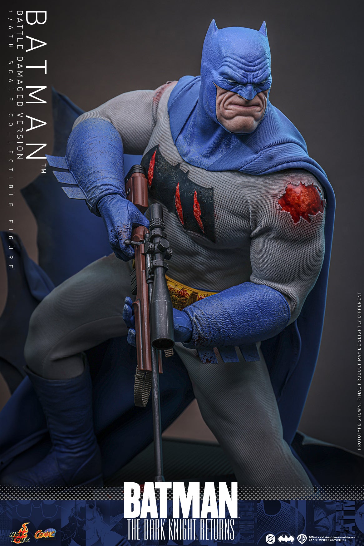 [Pre-Order] CMS031 – Batman: The Dark Knight™ Returns - 1/6th scale Batman™ (Battle Damaged Version) Collectible Figure - ActionCity