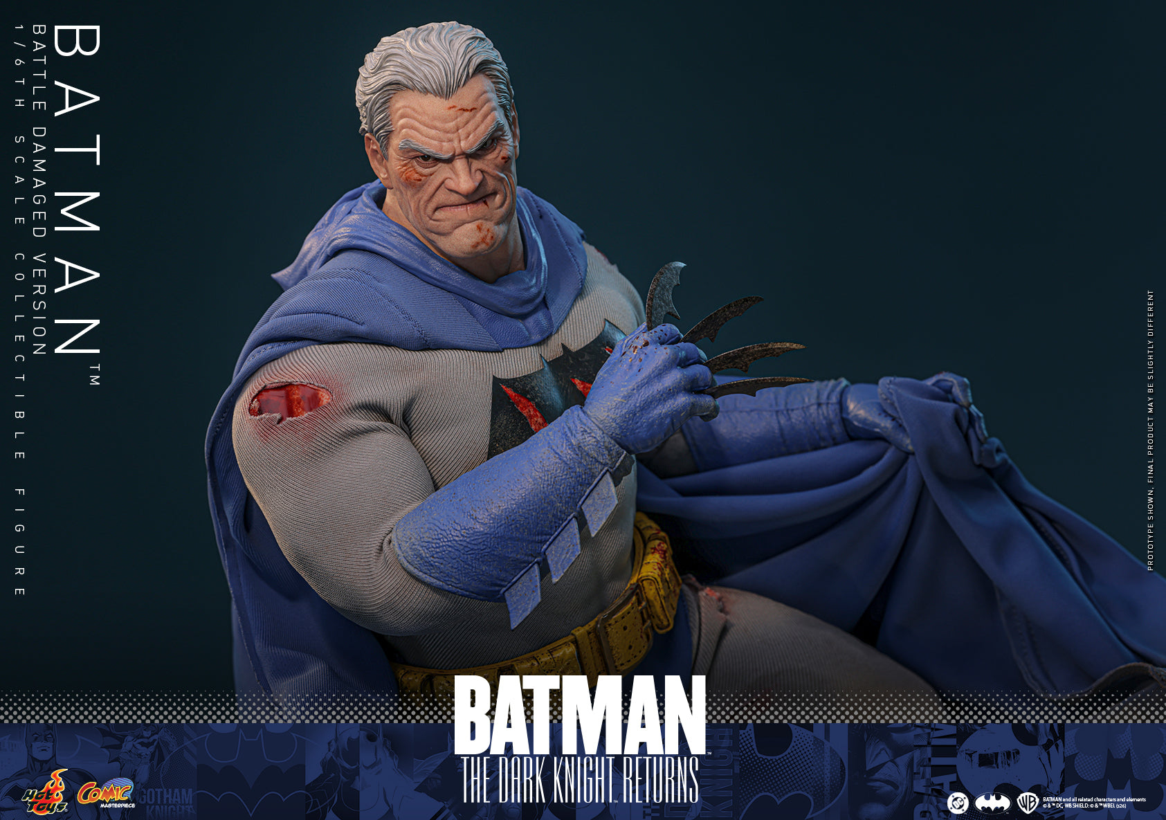 [Pre-Order] CMS031 – Batman: The Dark Knight™ Returns - 1/6th scale Batman™ (Battle Damaged Version) Collectible Figure - ActionCity