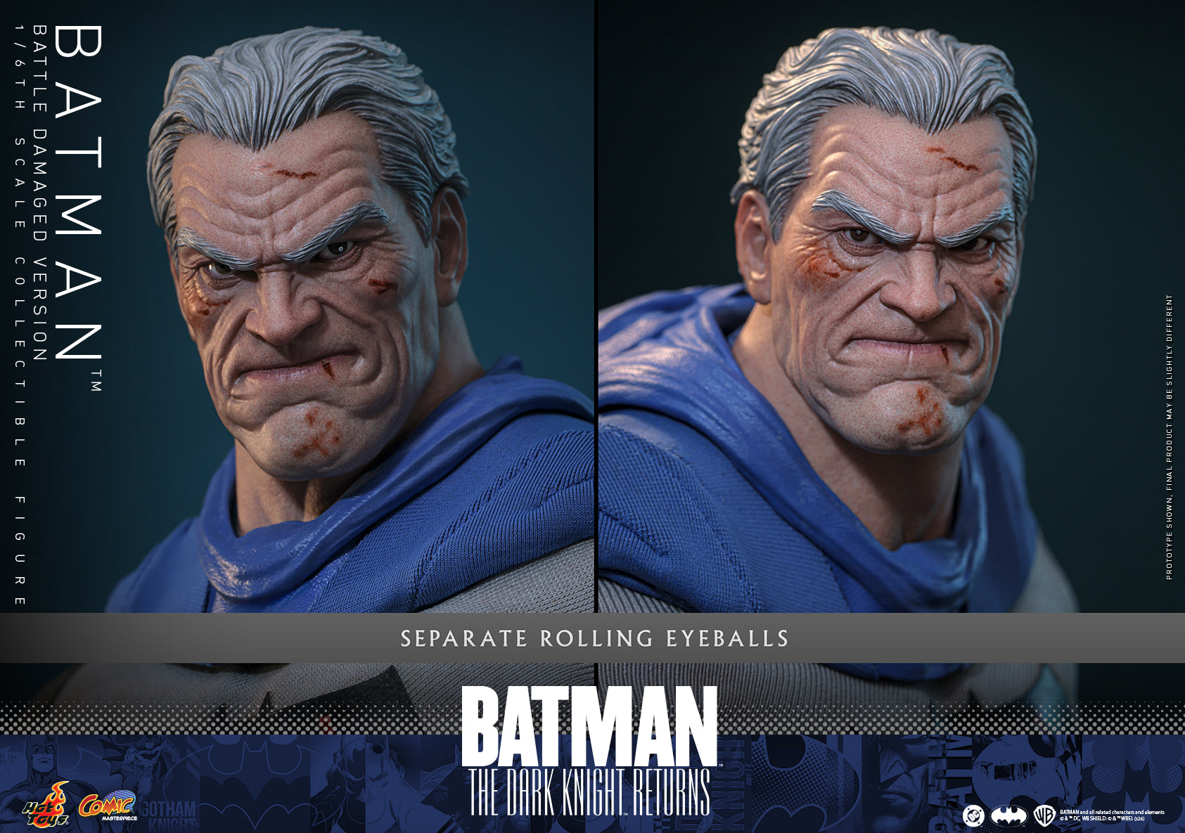 [Pre-Order] CMS031 – Batman: The Dark Knight™ Returns - 1/6th scale Batman™ (Battle Damaged Version) Collectible Figure - ActionCity