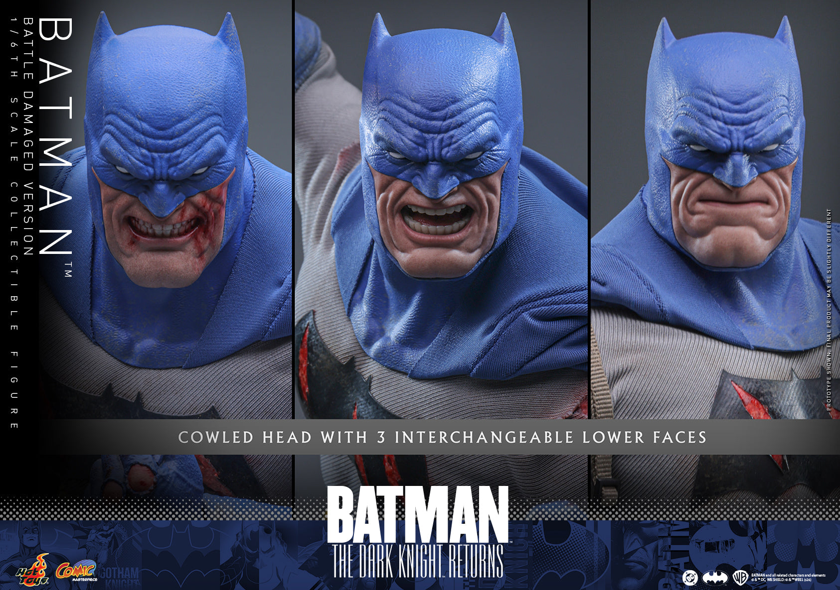 [Pre-Order] CMS031 – Batman: The Dark Knight™ Returns - 1/6th scale Batman™ (Battle Damaged Version) Collectible Figure - ActionCity
