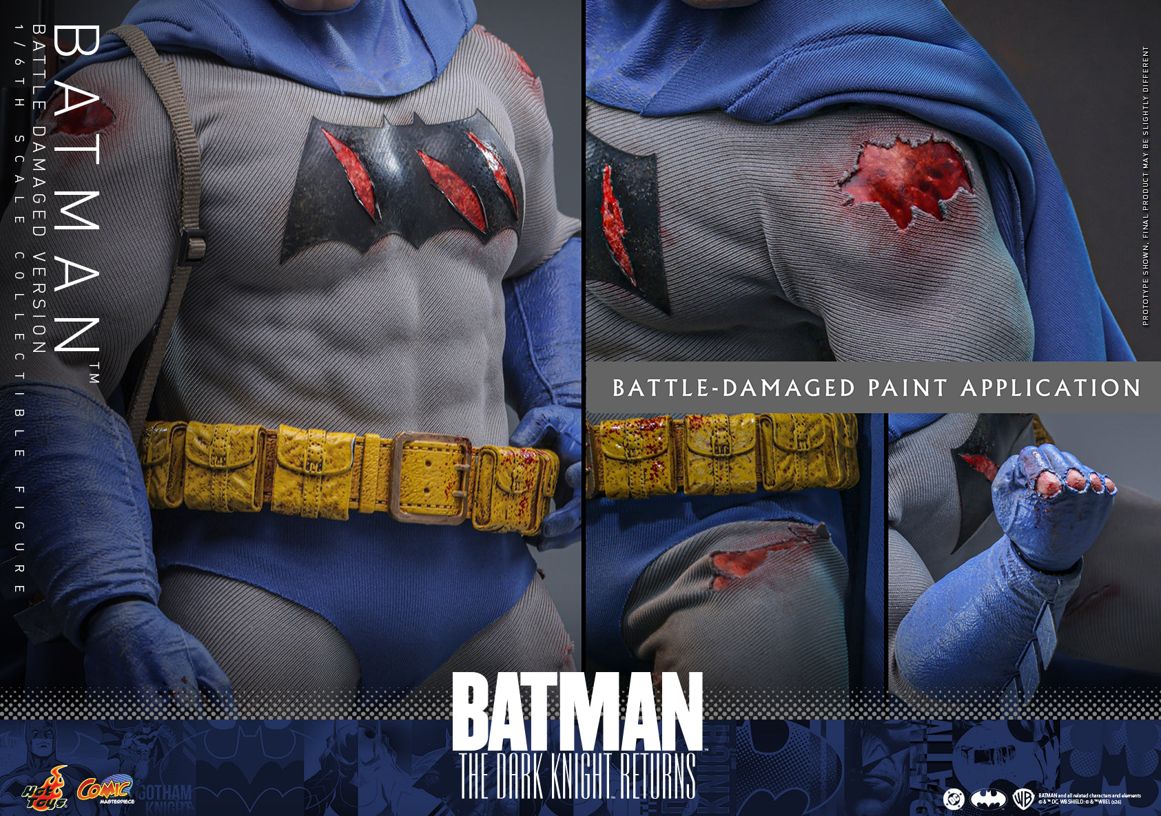 [Pre-Order] CMS031 – Batman: The Dark Knight™ Returns - 1/6th scale Batman™ (Battle Damaged Version) Collectible Figure - ActionCity