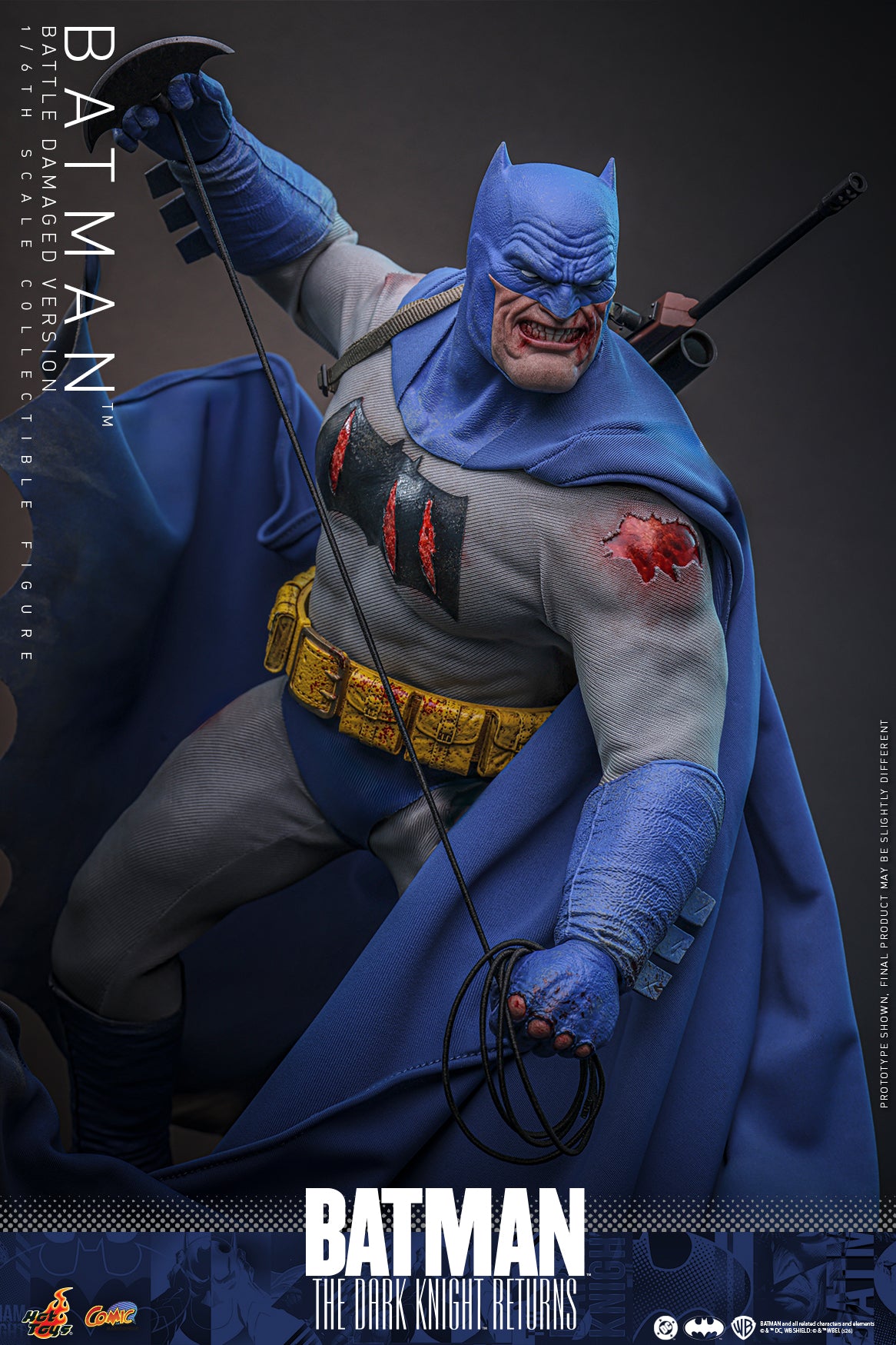 [Pre-Order] CMS031 – Batman: The Dark Knight™ Returns - 1/6th scale Batman™ (Battle Damaged Version) Collectible Figure - ActionCity