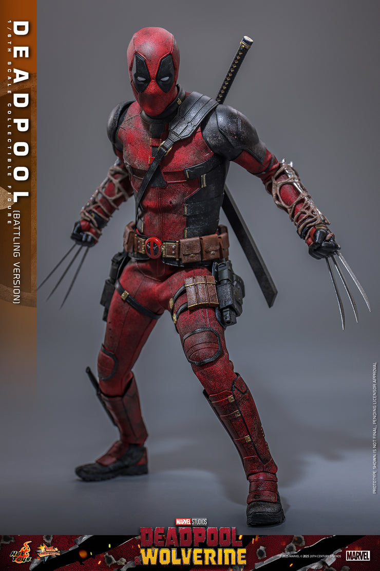 [Pre-Order Sep Arrival] MMS782 - Deadpool & Wolverine - 1/6th scale Deadpool (Battling Version) Collectible Figure