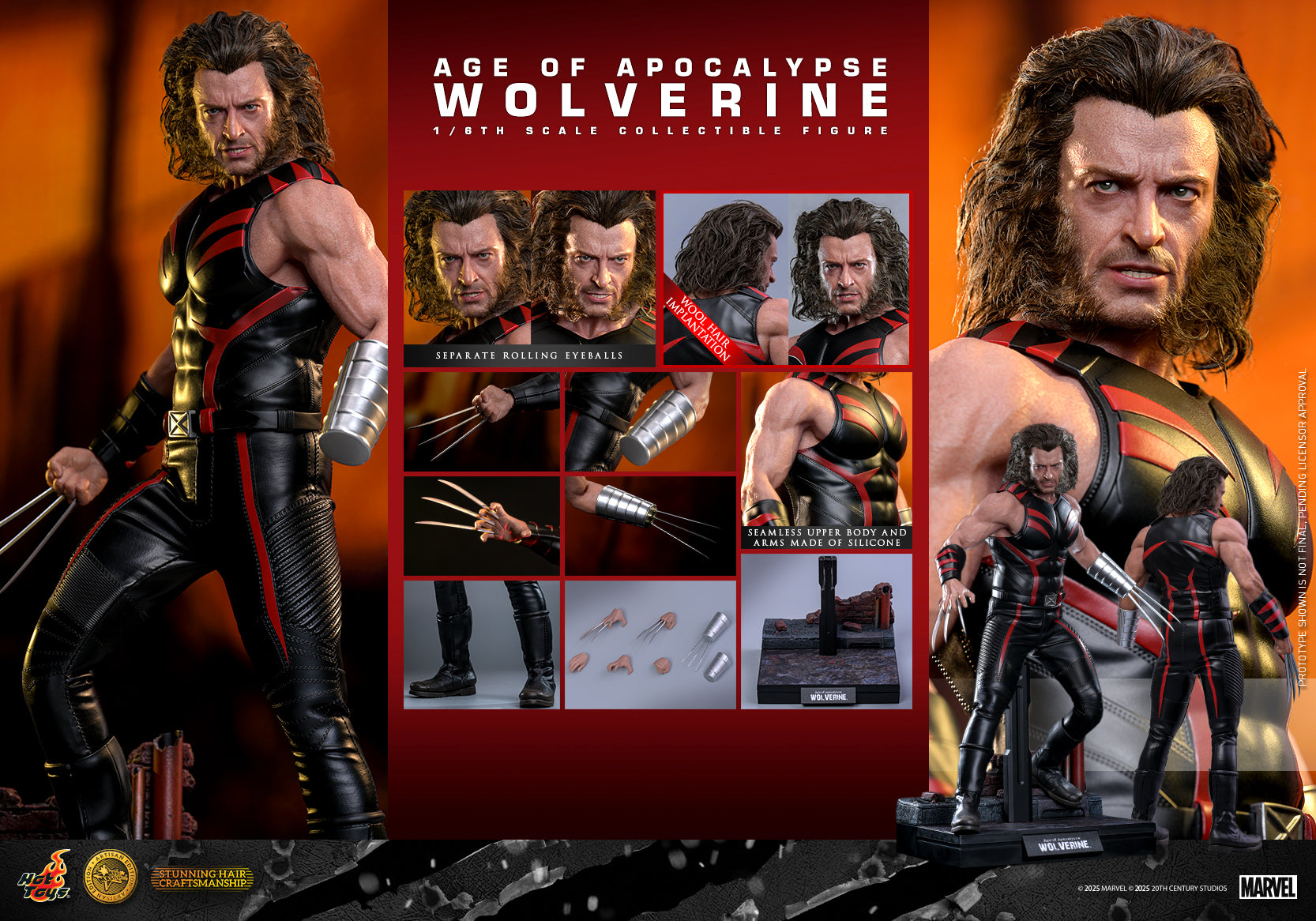 [Pre-Order] MMS819AE - Deadpool & Wolverine - 1/6th scale Age of Apocalypse Wolverine Collectible Figure (Artisan Edition) [Hot Toys Exclusive]