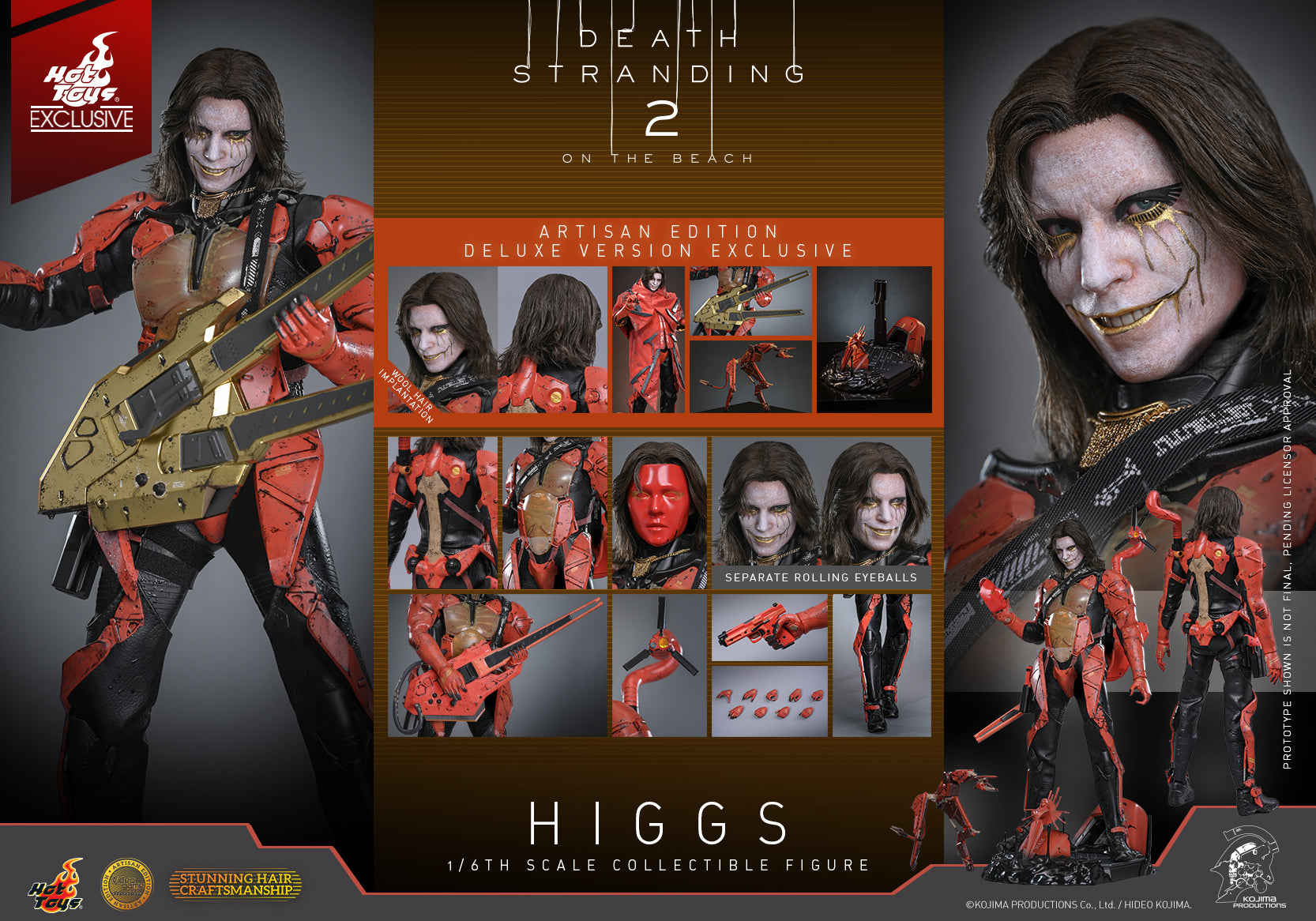 [Pre-Order] VGM81AE - Death Stranding 2: On the Beach - 1/6th scale Higgs Collectible Figure (Artisan Edition Deluxe Version) [Hot Toys Exclusive]