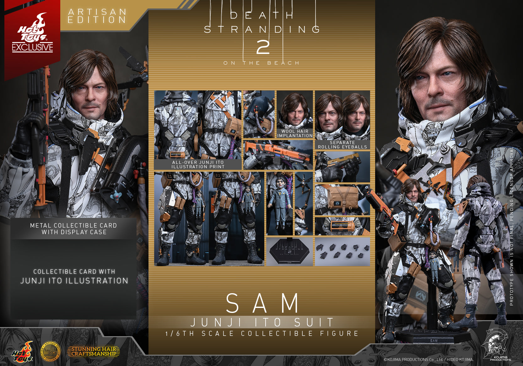 [Pre-Order] VGM90AE – Death Stranding 2: On the Beach - 1/6th scale Sam (Junji Ito Suit) Collectible Figure (Artisan Edition) [Hot Toys Exclusive] - ActionCity