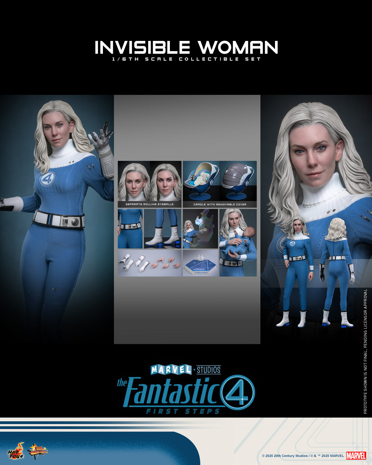 [Pre-Order] MMS823 - The Fantastic Four: First Steps 1/6th scale Invisible Woman Collectible Figure