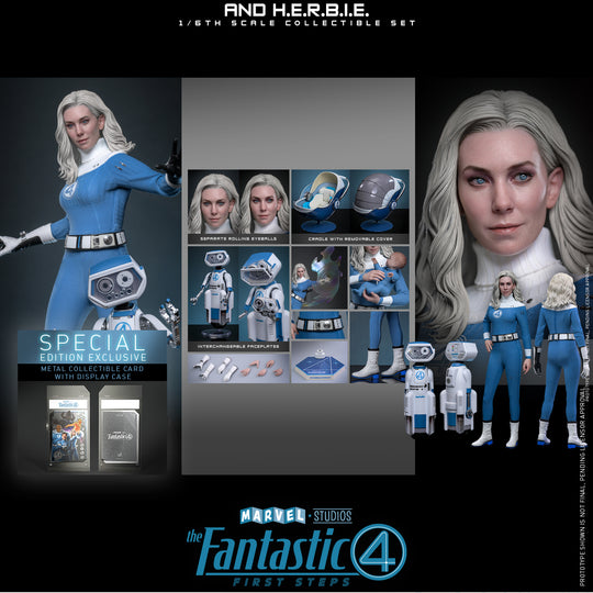 [Pre-Order] MMS824B - The Fantastic Four: First Steps 1/6th scale Invisible Woman and H.E.R.B.I.E. Collectible Set (Special Edition)