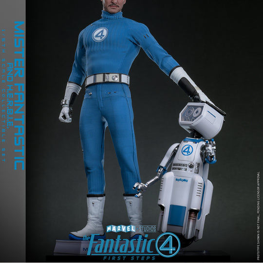 [Pre-Order] MMS822 - The Fantastic Four: First Steps 1/6th scale Mister Fantastic and H.E.R.B.I.E. Collectible Set