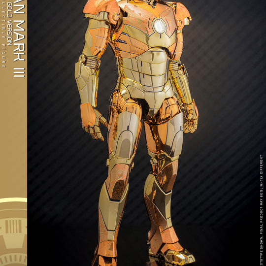 MMS848D78 – Iron Man - 1/6th scale Iron Man Mark III (Golden & Copper Gold Version) Collectible Figure [Hot Toys Exclusive]
