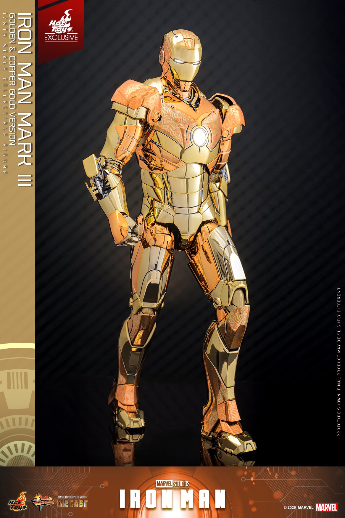 MMS848D78 – Iron Man - 1/6th scale Iron Man Mark III (Golden