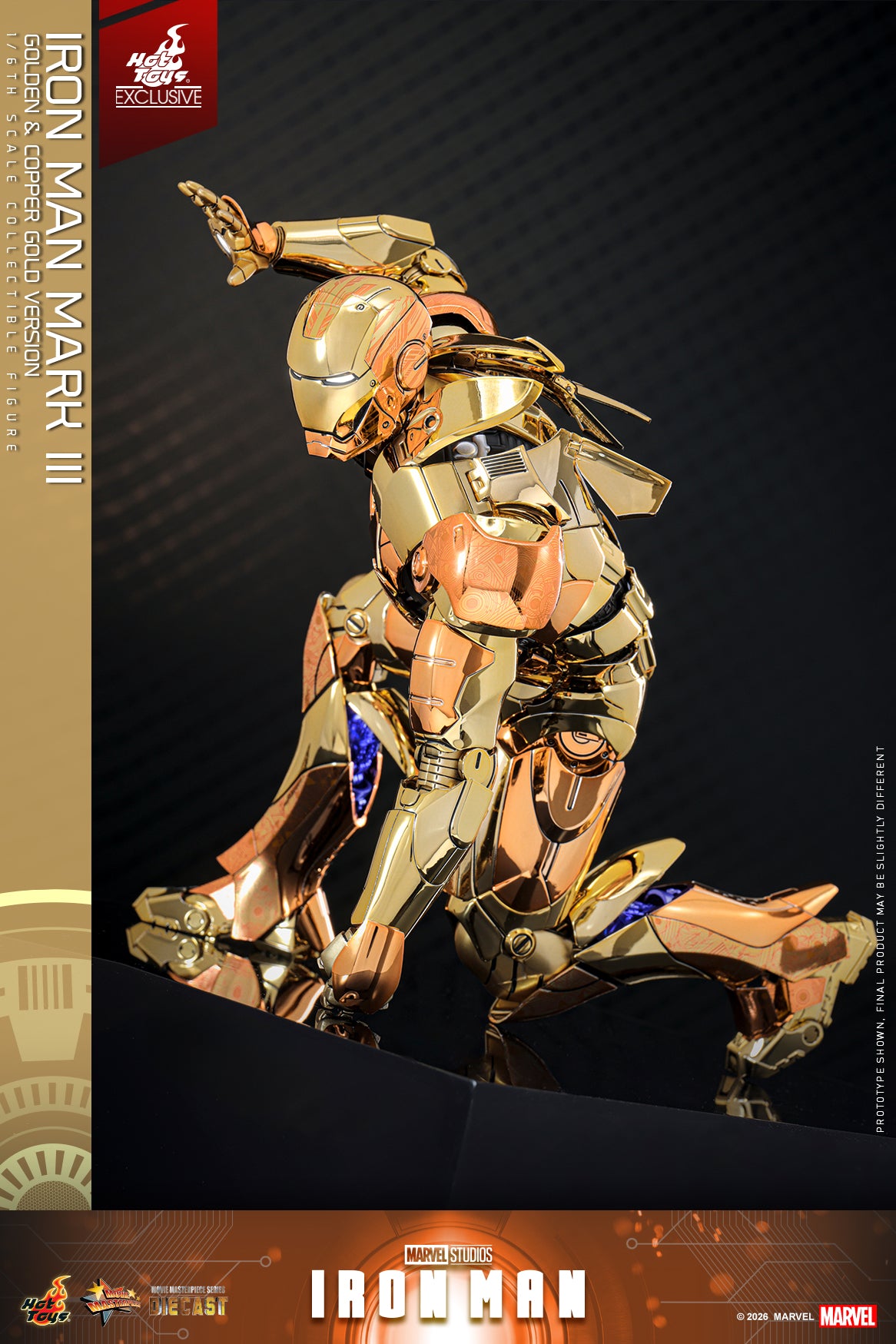 MMS848D78 – Iron Man - 1/6th scale Iron Man Mark III (Golden