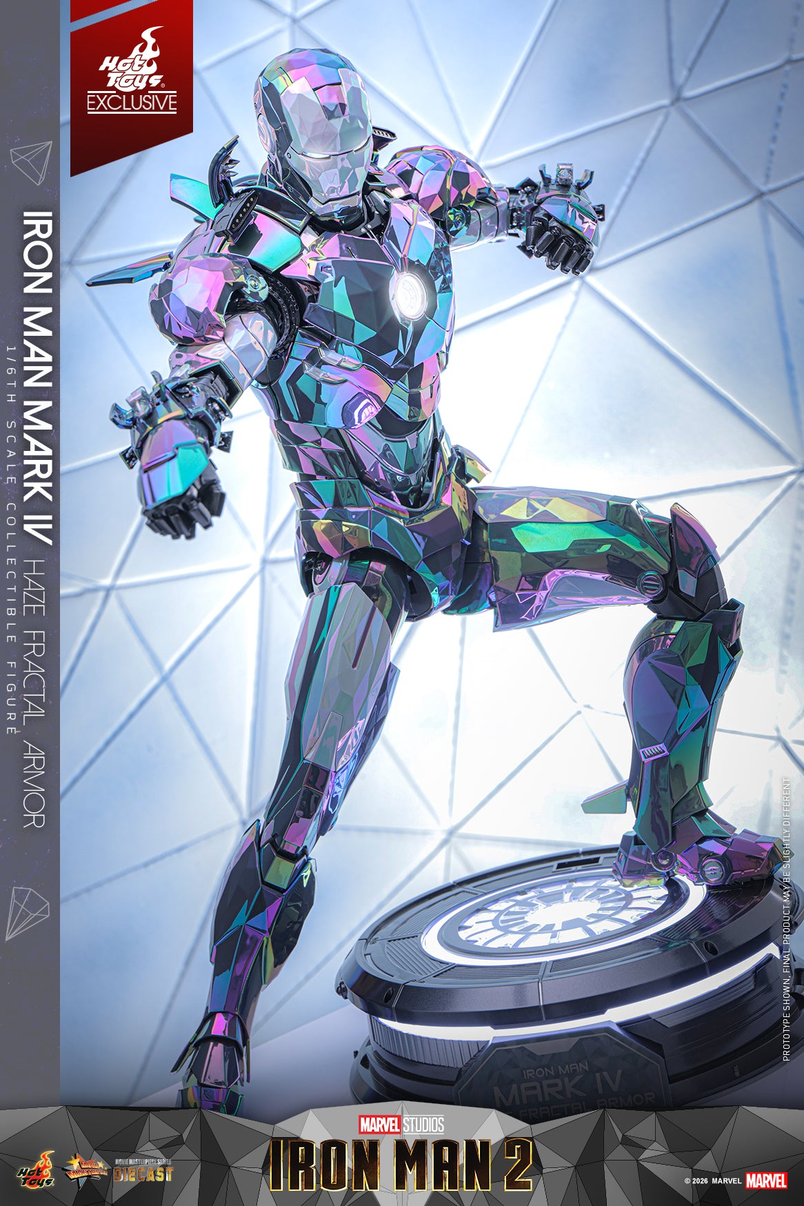 [Pre-Order] MMS855D79 - Iron Man 2 - 1/6th scale Iron Man Mark IV (Haze Fractal Armor) Collectible Figure [Hot Toys Exclusive] - ActionCity