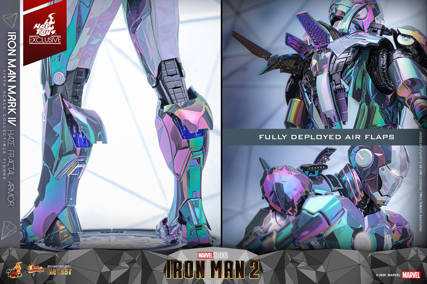 [Pre-Order] MMS855D79 - Iron Man 2 - 1/6th scale Iron Man Mark IV (Haze Fractal Armor) Collectible Figure [Hot Toys Exclusive] - ActionCity