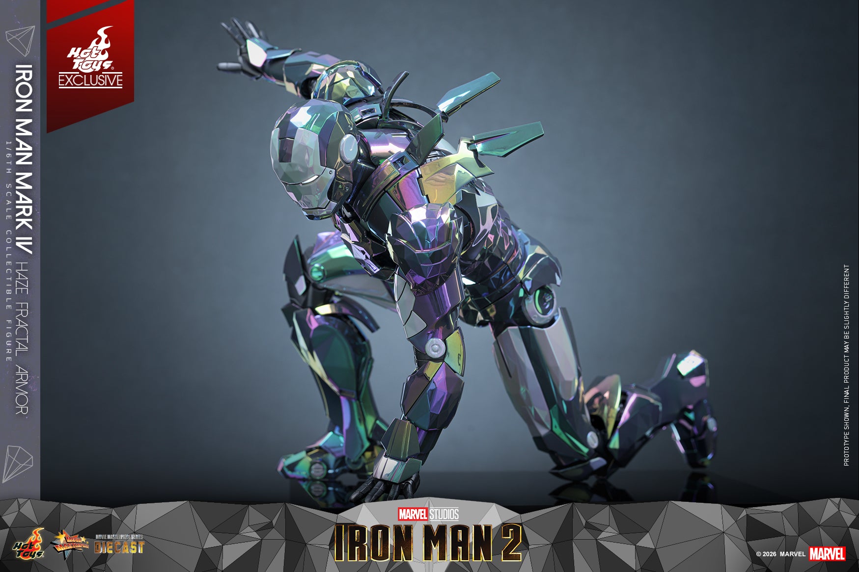 [Pre-Order] MMS855D79 - Iron Man 2 - 1/6th scale Iron Man Mark IV (Haze Fractal Armor) Collectible Figure [Hot Toys Exclusive] - ActionCity