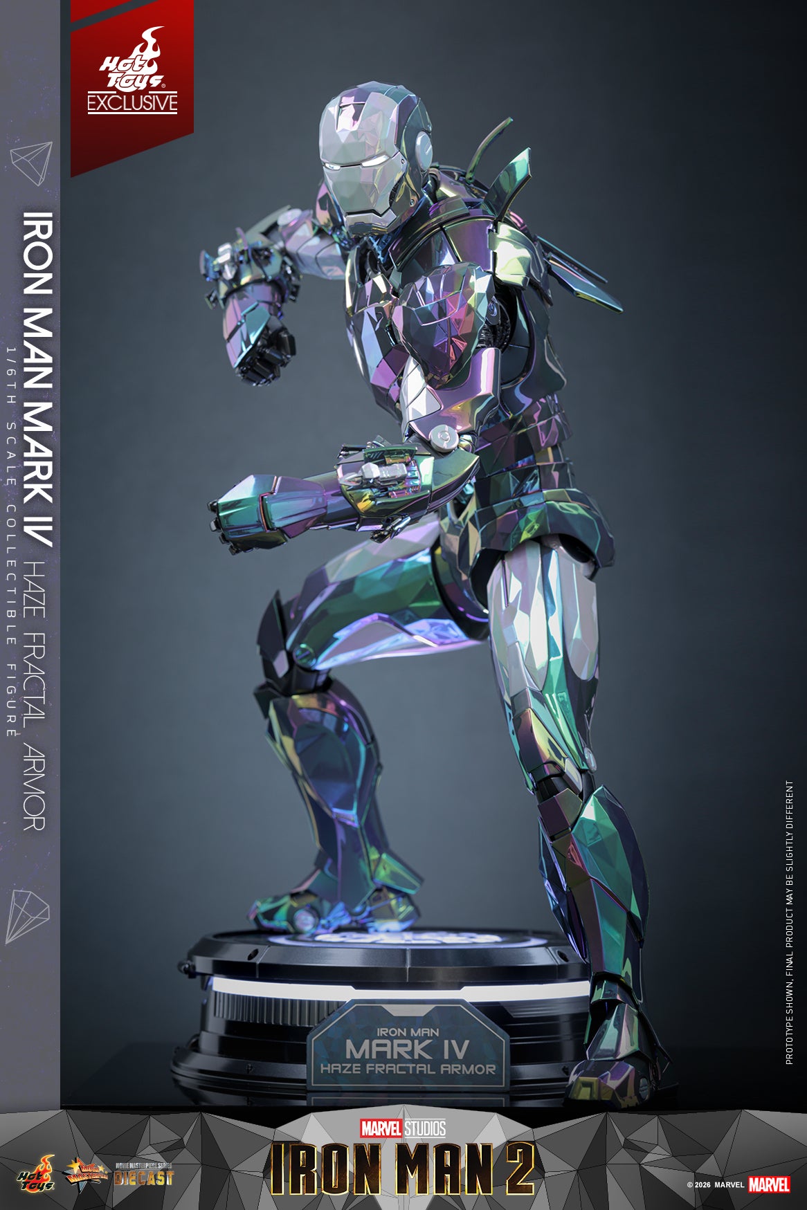 [Pre-Order] MMS855D79 - Iron Man 2 - 1/6th scale Iron Man Mark IV (Haze Fractal Armor) Collectible Figure [Hot Toys Exclusive] - ActionCity