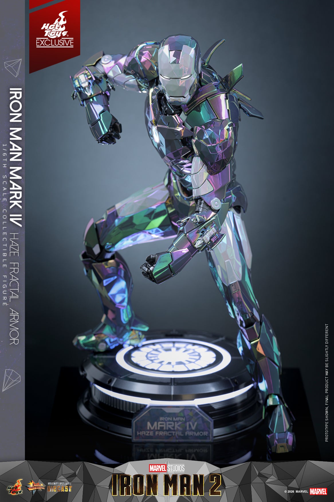 [Pre-Order] MMS855D79 - Iron Man 2 - 1/6th scale Iron Man Mark IV (Haze Fractal Armor) Collectible Figure [Hot Toys Exclusive] - ActionCity