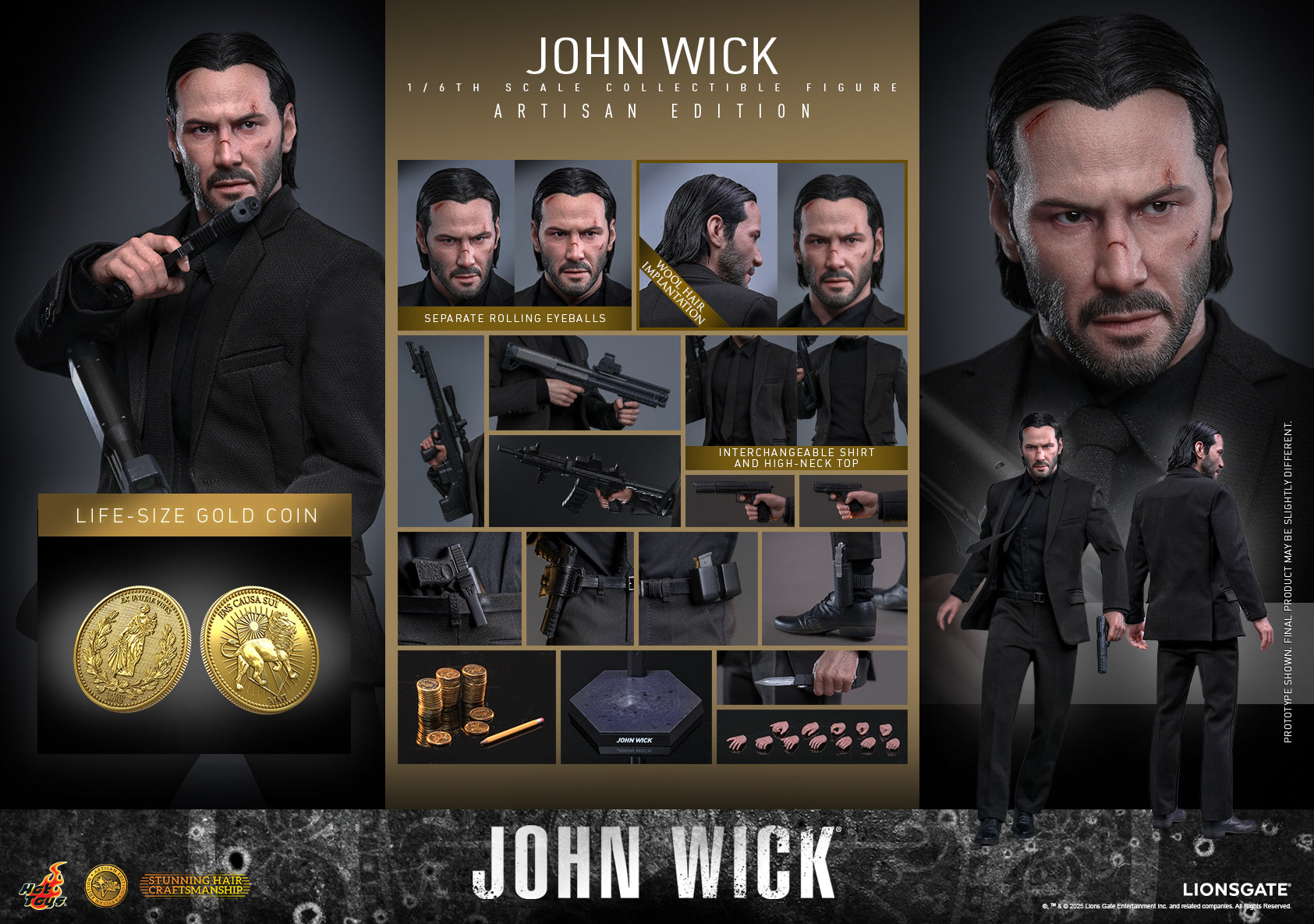 [Pre-Order] MMS833AE - John Wick - 1/6th scale John Wick Collectible Figure (Artisan Edition) [Hot Toys Exclusive]