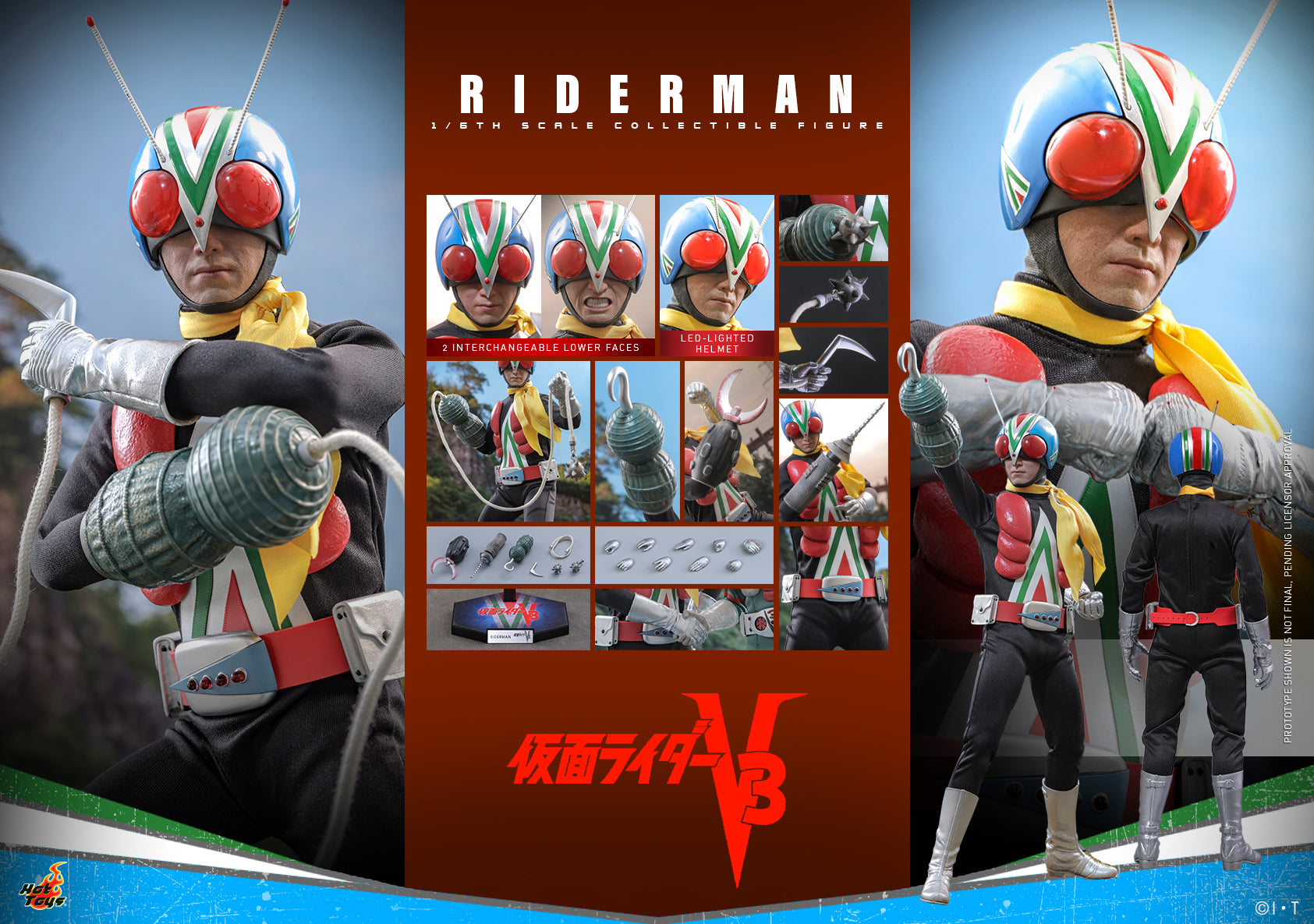 Pre-Order] TMS185 – Kamen Rider V3 – 1/6th scale Riderman