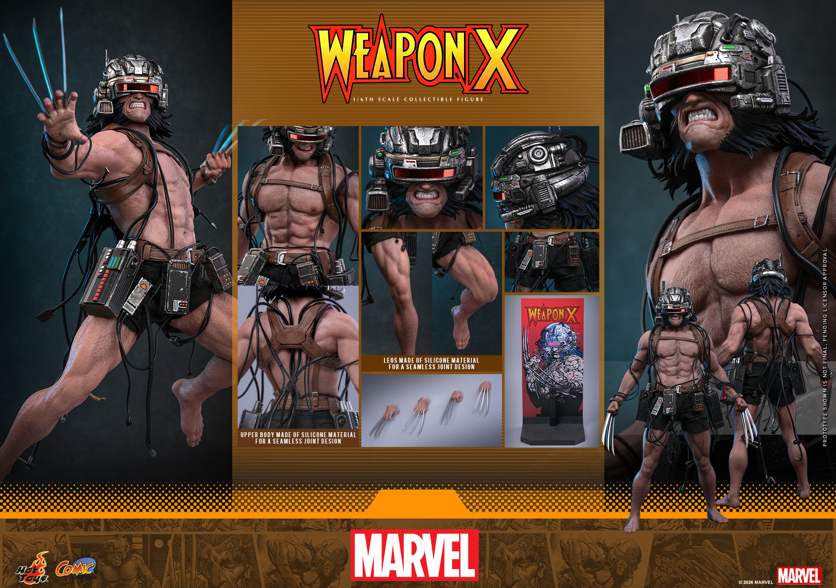 [Pre-Order] CMS034 – Marvel Comics - 1/6th scale Weapon X Collectible Figure - ActionCity