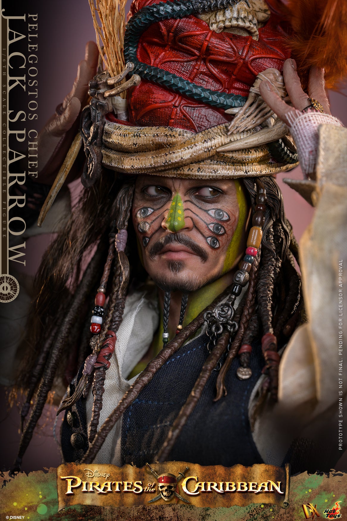 [Pre-Order] DX48 - Pirates of the Caribbean: Dead Man's Chest - 1/6th scale Pelegostos Chief Jack Sparrow Collectible Figure - ActionCity