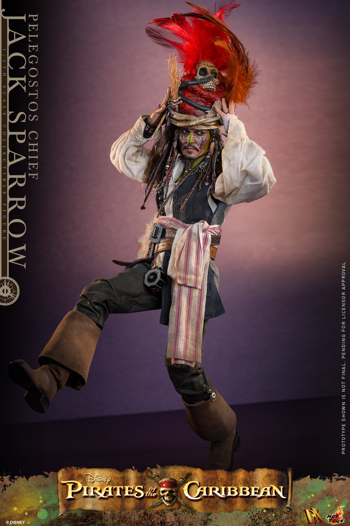 [Pre-Order] DX48 - Pirates of the Caribbean: Dead Man's Chest - 1/6th scale Pelegostos Chief Jack Sparrow Collectible Figure - ActionCity
