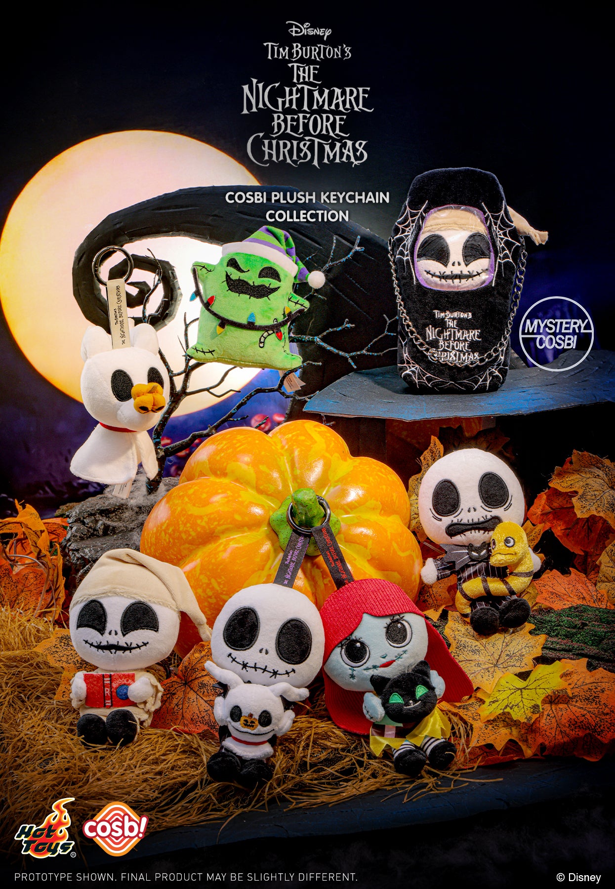 PPLU073N - The Nightmare Before Christmas Cosbi Plush Keychain Collect ...