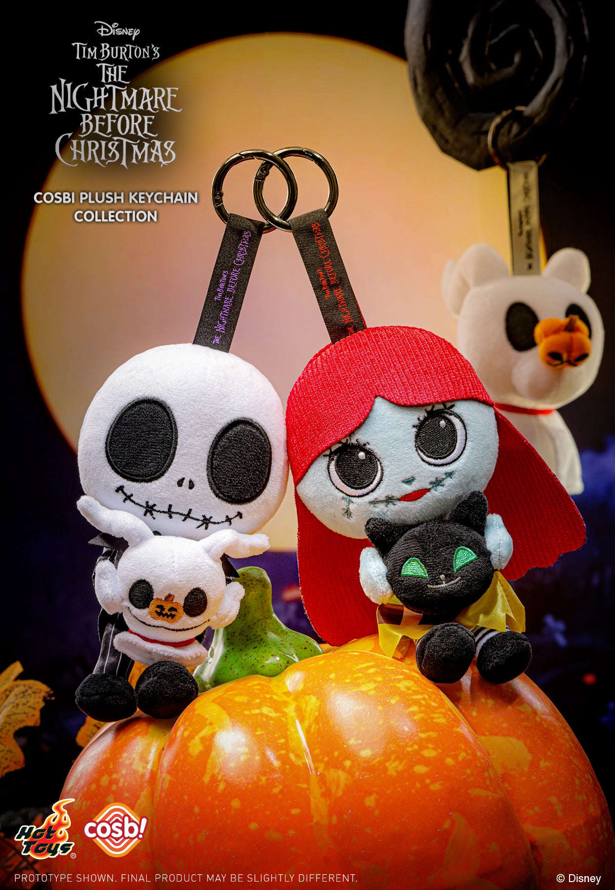 [Pre-Order] PPLU073N - The Nightmare Before Christmas Cosbi Plush Keychain Collection