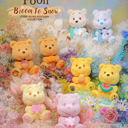 PPLU076N – Winnie the Pooh – Winnie the Pooh Bloom to Snow Cosbi Plush Keychain Collection
