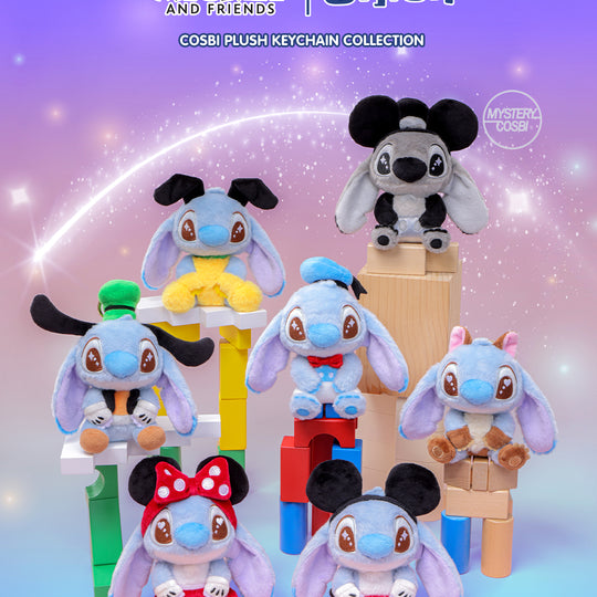 PPLU089N - Stitch Fan-Cination - Mickey & Friends | Stitch Cosbi Plush Keychain Collection