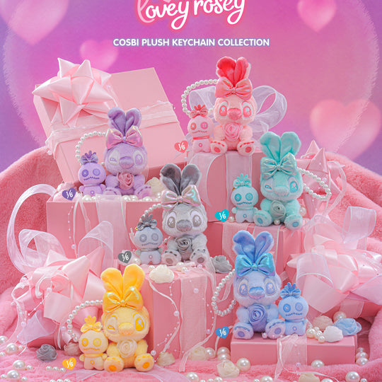 PPLU090N - Stitch – Stitch Lovey-Rosey Cosbi Plush Keychain Collection
