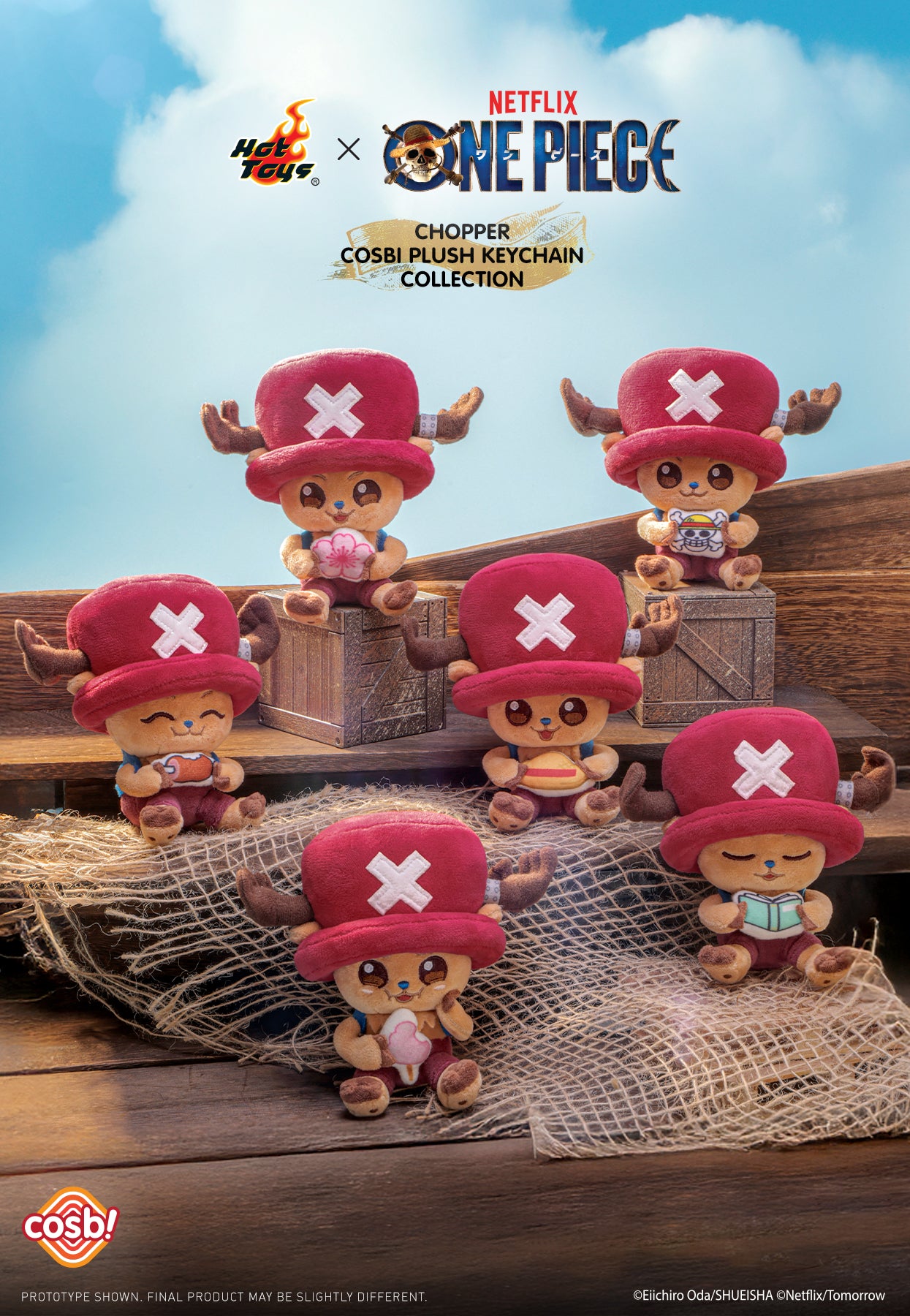 [Pre-Order] PPLU109N - One Piece – Chopper Cosbi Plush Keychain Collection - ActionCity