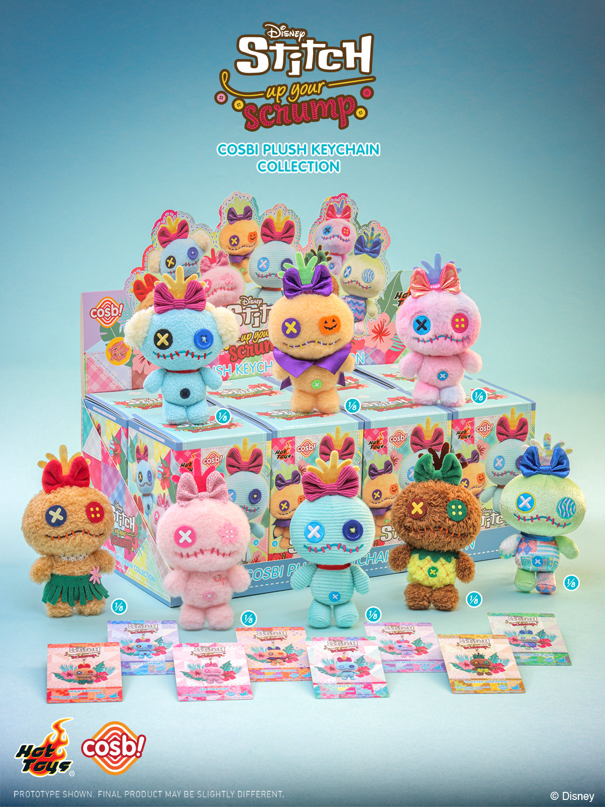 [Pre-Order] PPLU110N – Stitch - Stitch up Your Scrump Cosbi Plush Keychain Collection - ActionCity