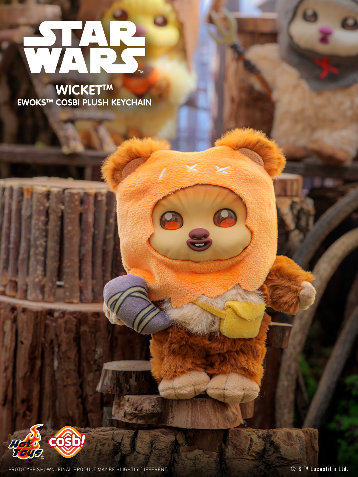 [Pre-Order] PPLU114N - Star Wars - Ewok Cosbi Plush Keychain Collection Series 2
